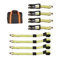 Clamp-Style Wheel Tie-Down Kit with J-Hooks