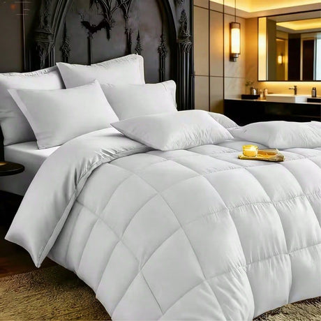 Soft White Comforter Set for Twin, Queen, or King Beds