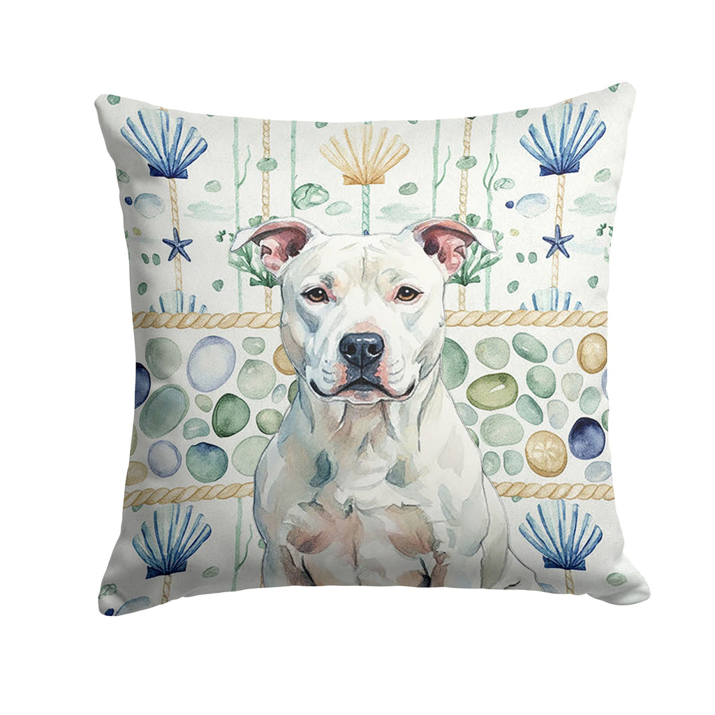 White American Staffordshire Terrier Coastal Accent Pillow