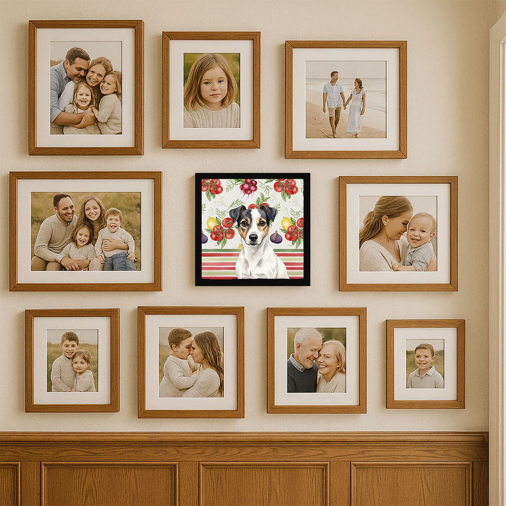 Jack Russell Terrier Vegetable Framed Wall Art