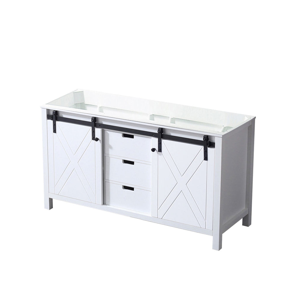 White Double Bath Vanity. – Soft-Close Drawers & Ample Storage