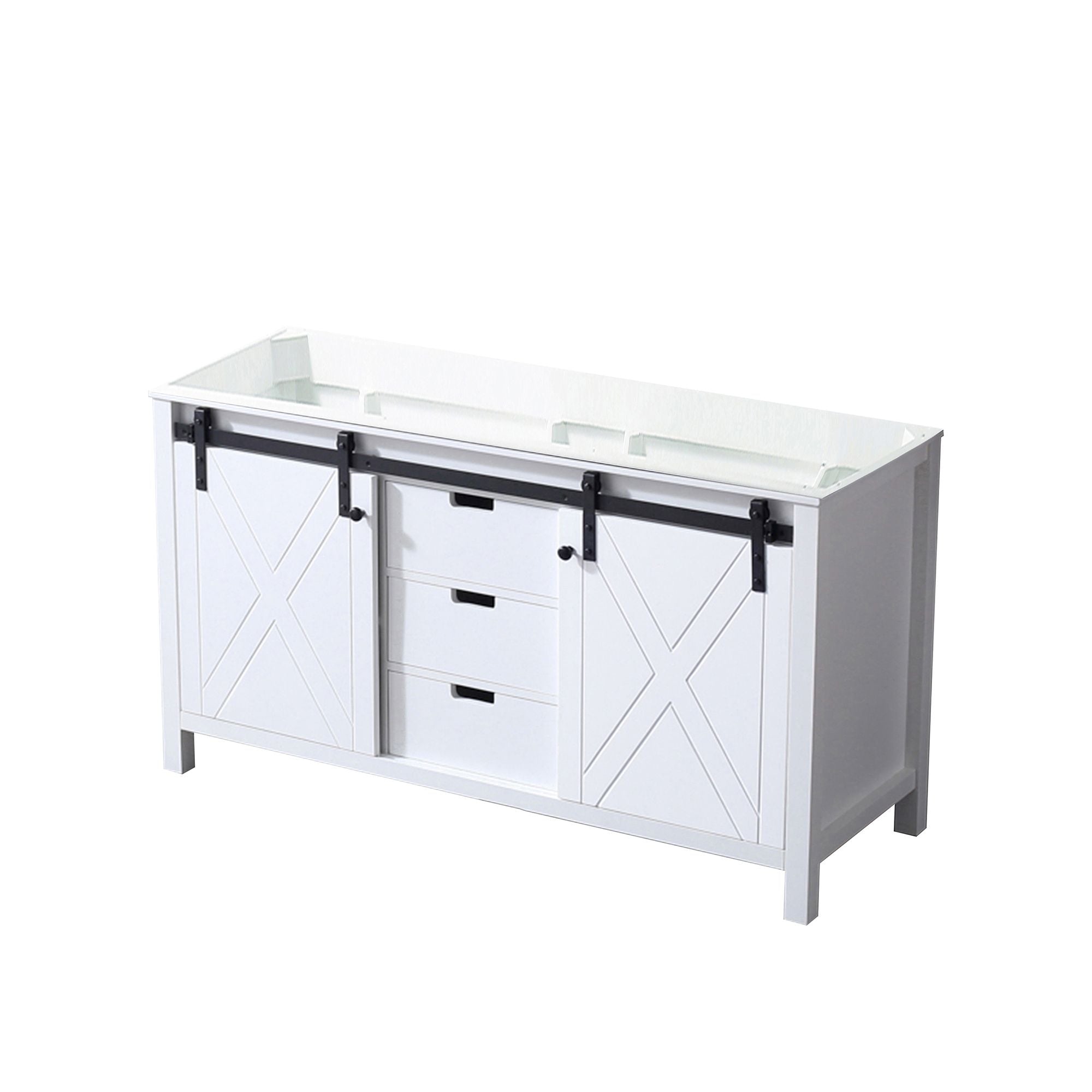White Double Bath Vanity. – Soft-Close Drawers & Ample Storage