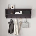 Entryway Coat Rack with Cubbies, Shelf, and Hooks