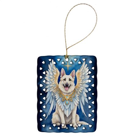 White German Shepherd My Angel Christmas Ornament