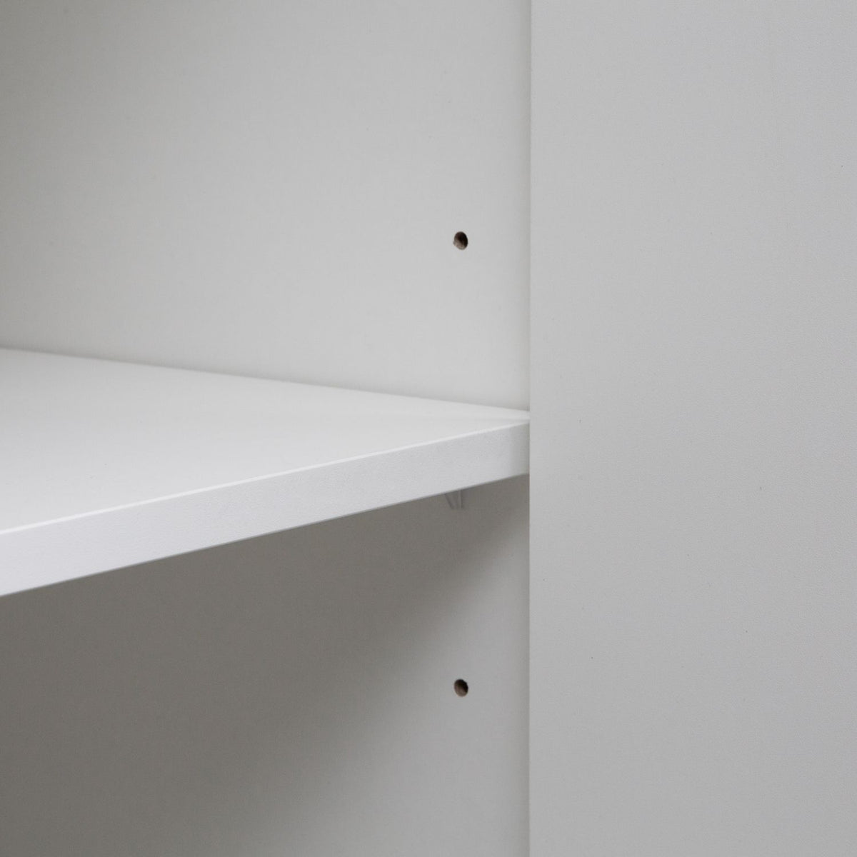 White Fluted Buffet Cabinet with Adjustable Shelving