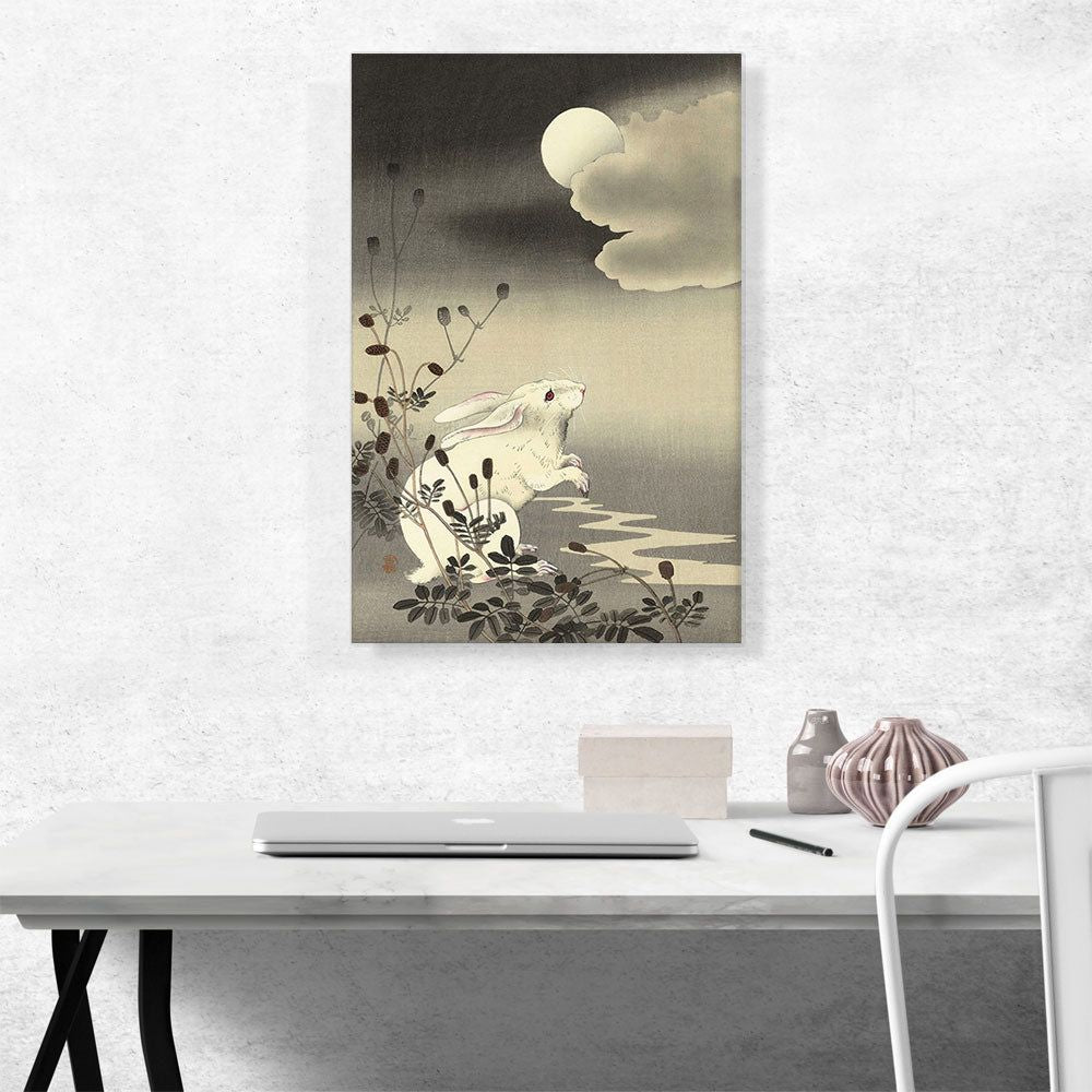 White Rabbit Wall Art with Detailed Character