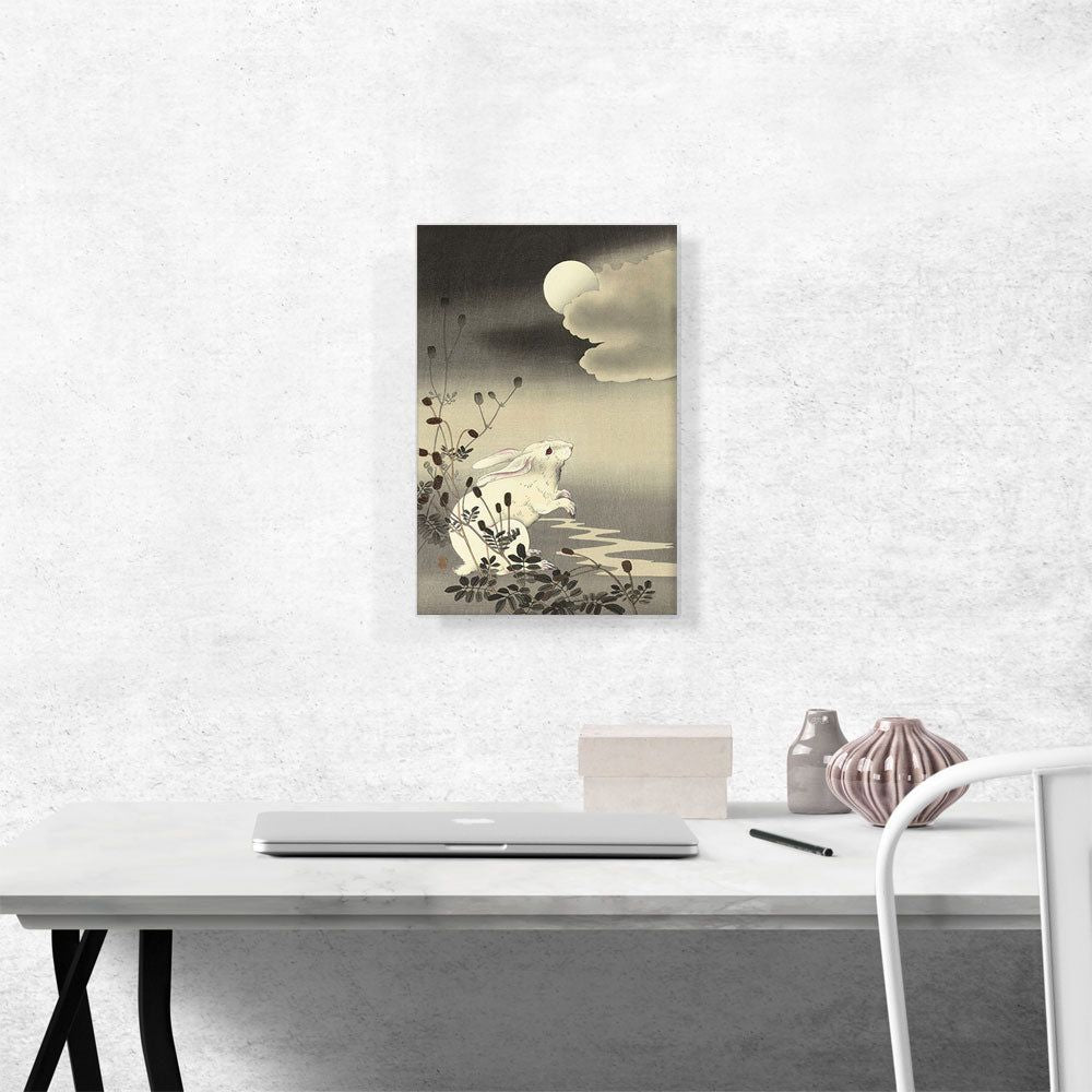 White Rabbit Wall Art with Detailed Character