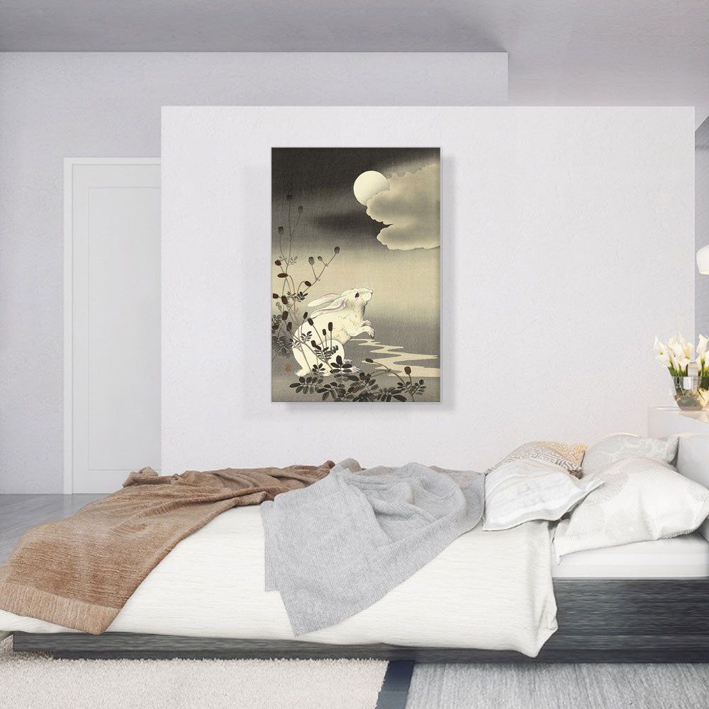 White Rabbit Wall Art with Detailed Character