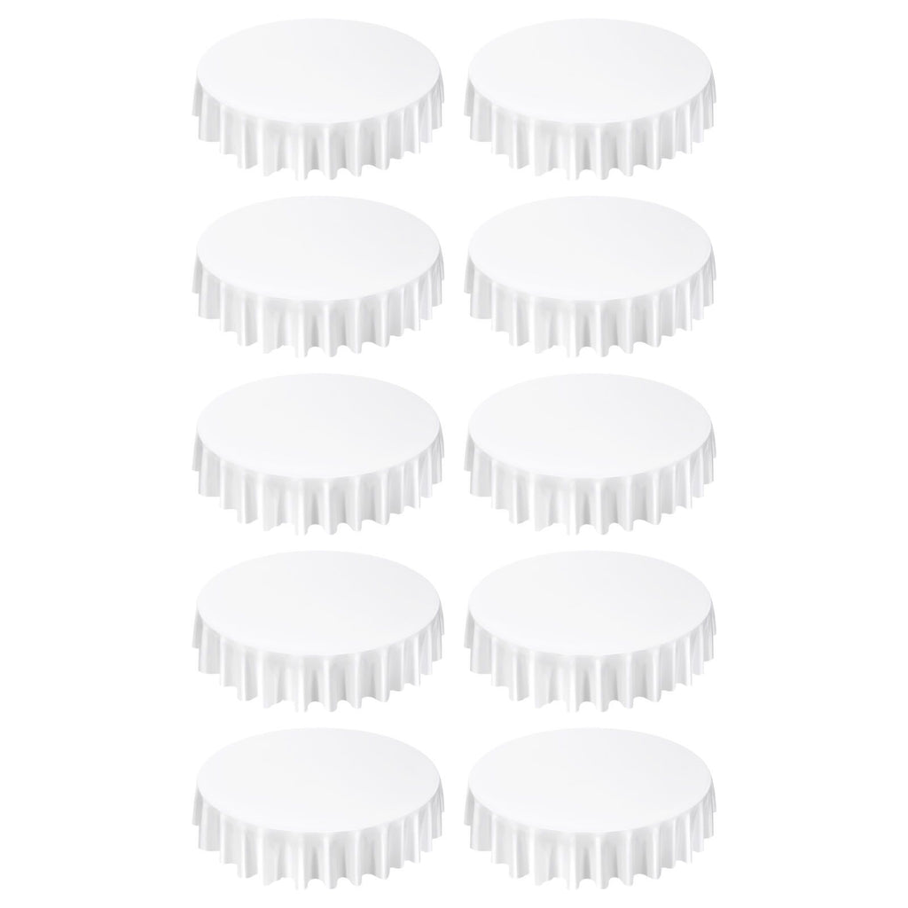 White Round Tablecloths for Formal Events