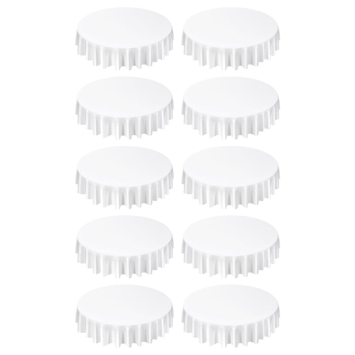 White Round Tablecloths for Formal Events
