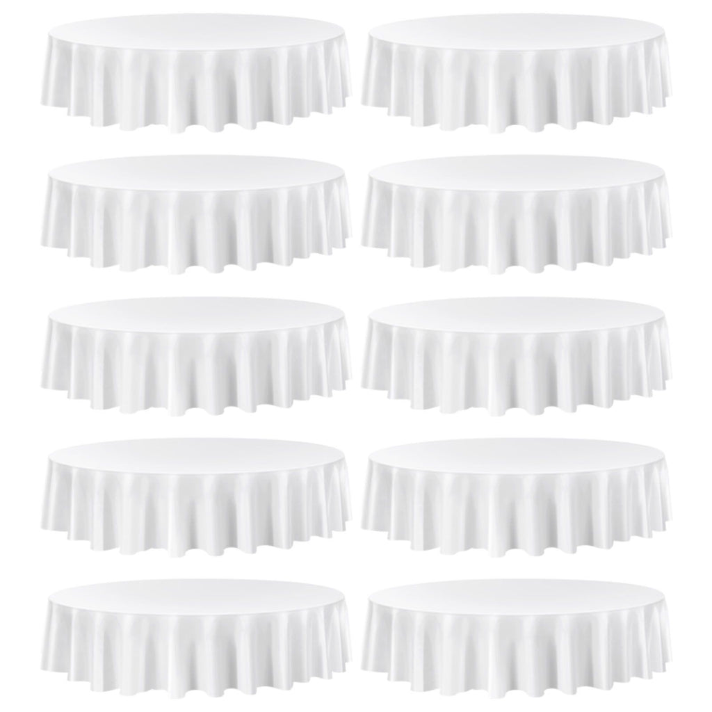 White Round Tablecloths for Formal Events
