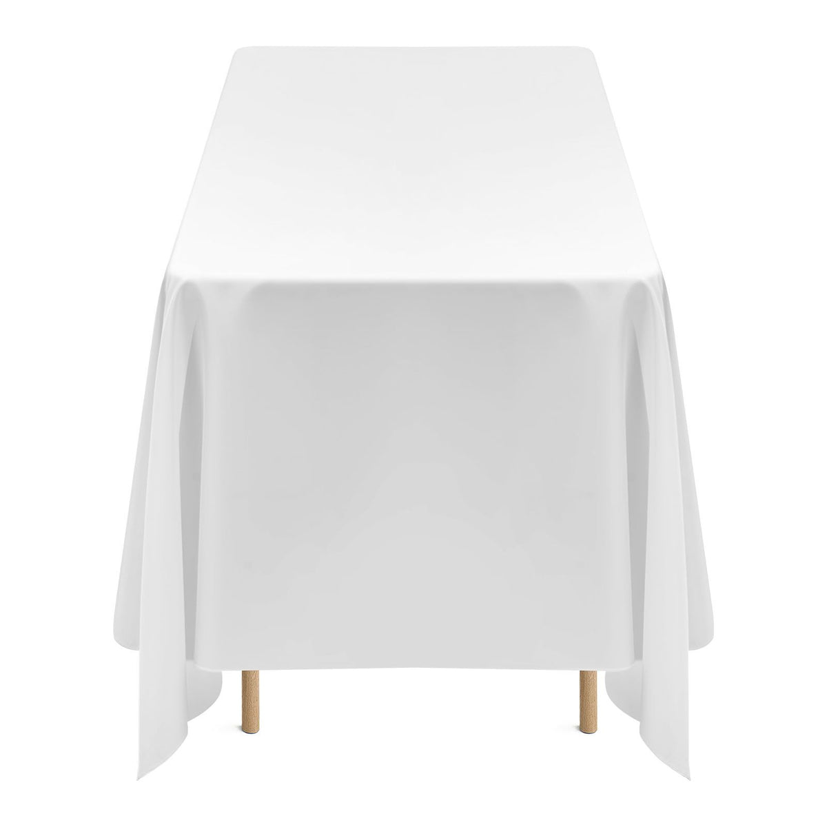 Reusable White Tablecloth Set for Rectangle Tables