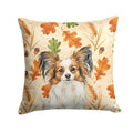 White with Sable Papillon Thanksgiving Accent Pillow