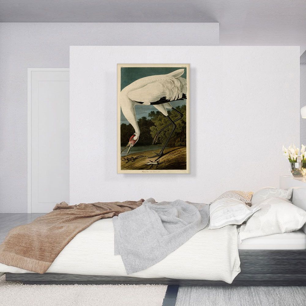 Whooping Crane Art with Graceful Detail