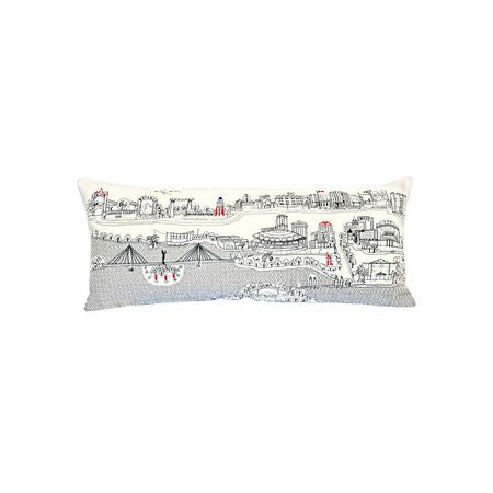 Wichita Landmark Cityscape Pillow