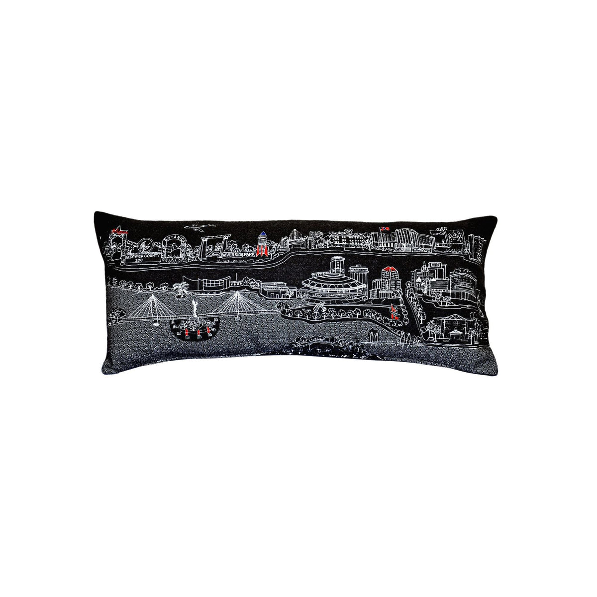 Wichita Landmark Cityscape Pillow