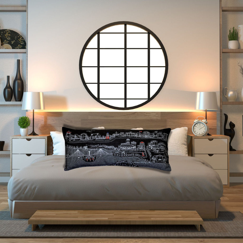 Wichita Landmark Cityscape Pillow