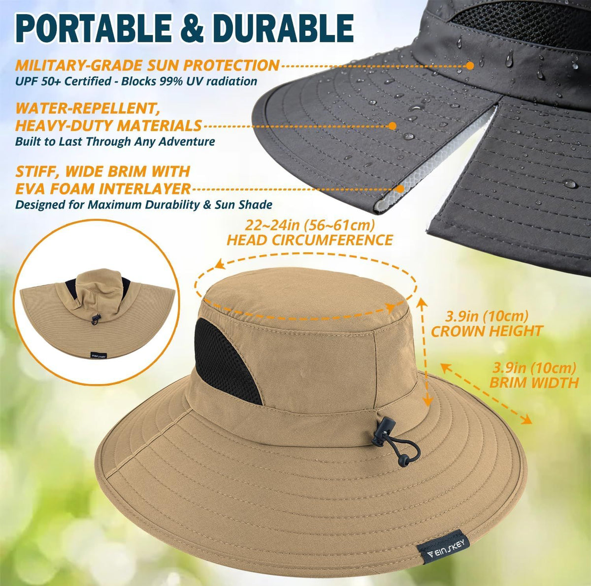Packable Wide-Brim Sun Hat for Outdoor Days