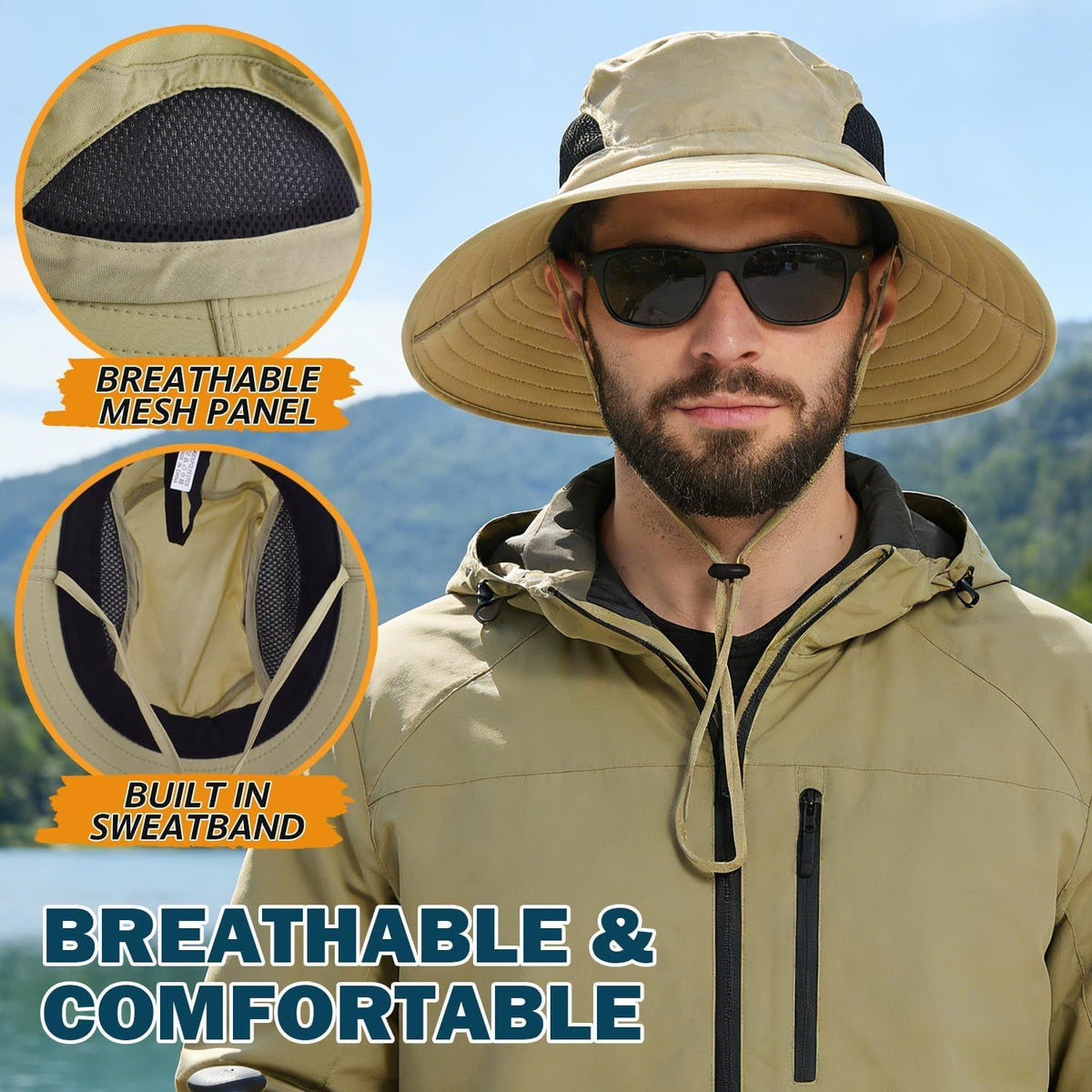 Packable Wide-Brim Sun Hat for Outdoor Days