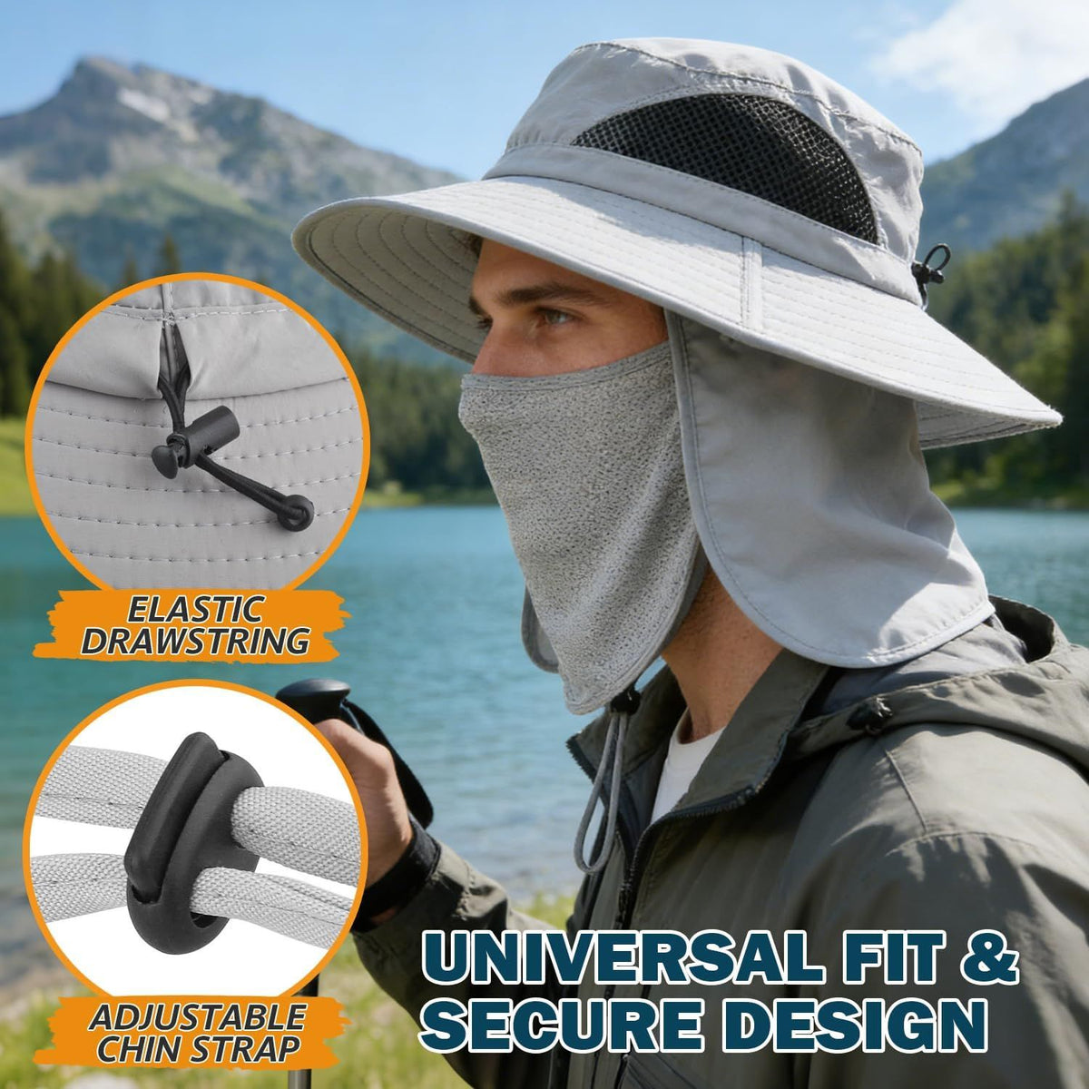 Wide-Brim Sun Hat for Active Outdoor Days