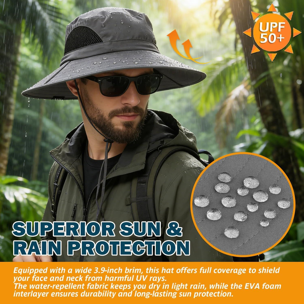 Packable Wide-Brim Sun Hat for Outdoor Days