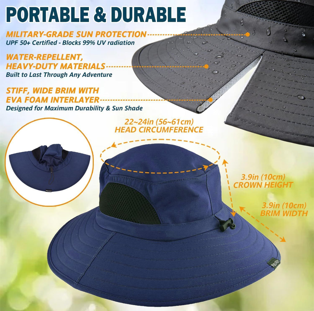 Packable Wide-Brim Sun Hat for Outdoor Days