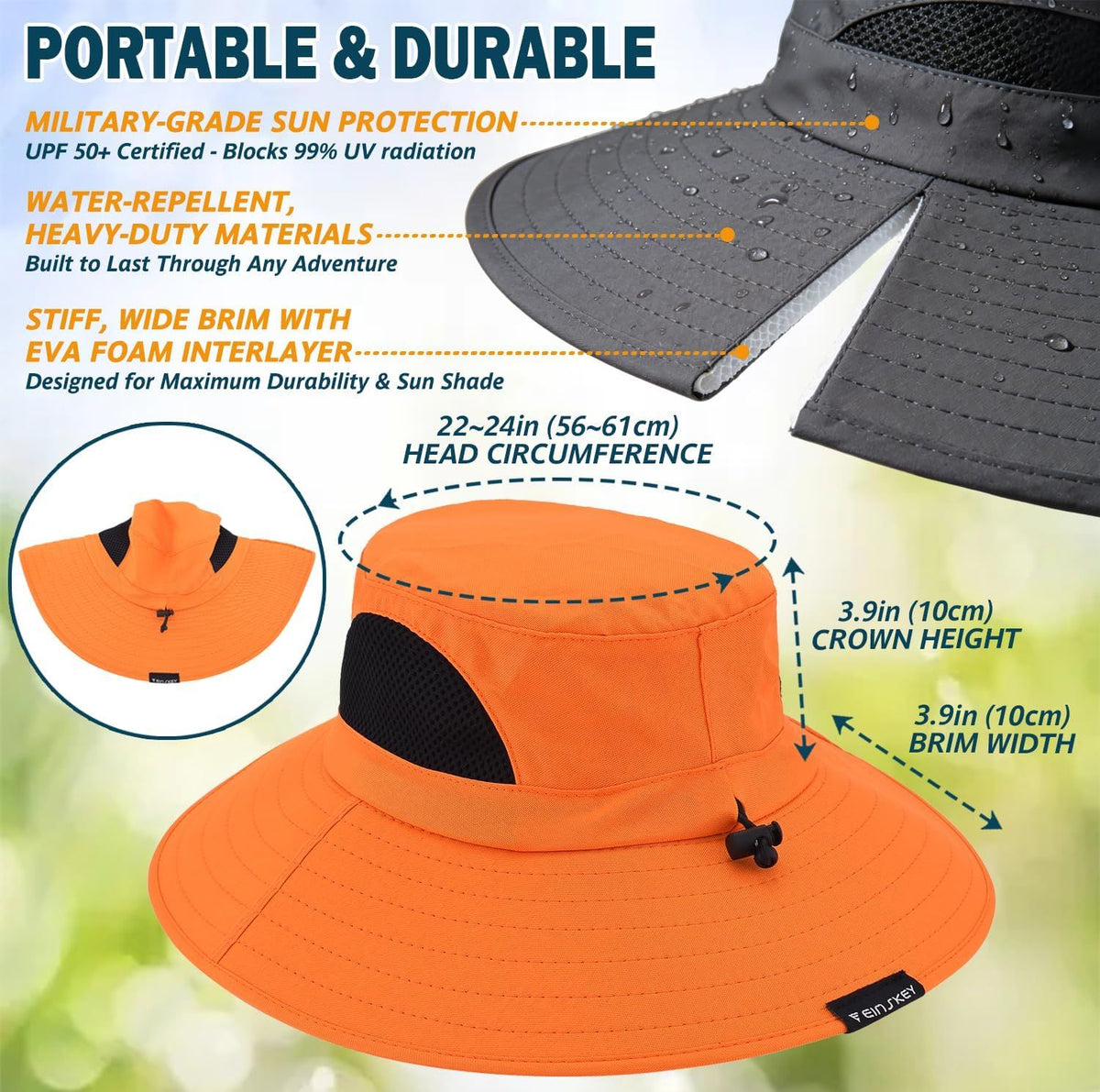 Packable Wide-Brim Sun Hat for Outdoor Days