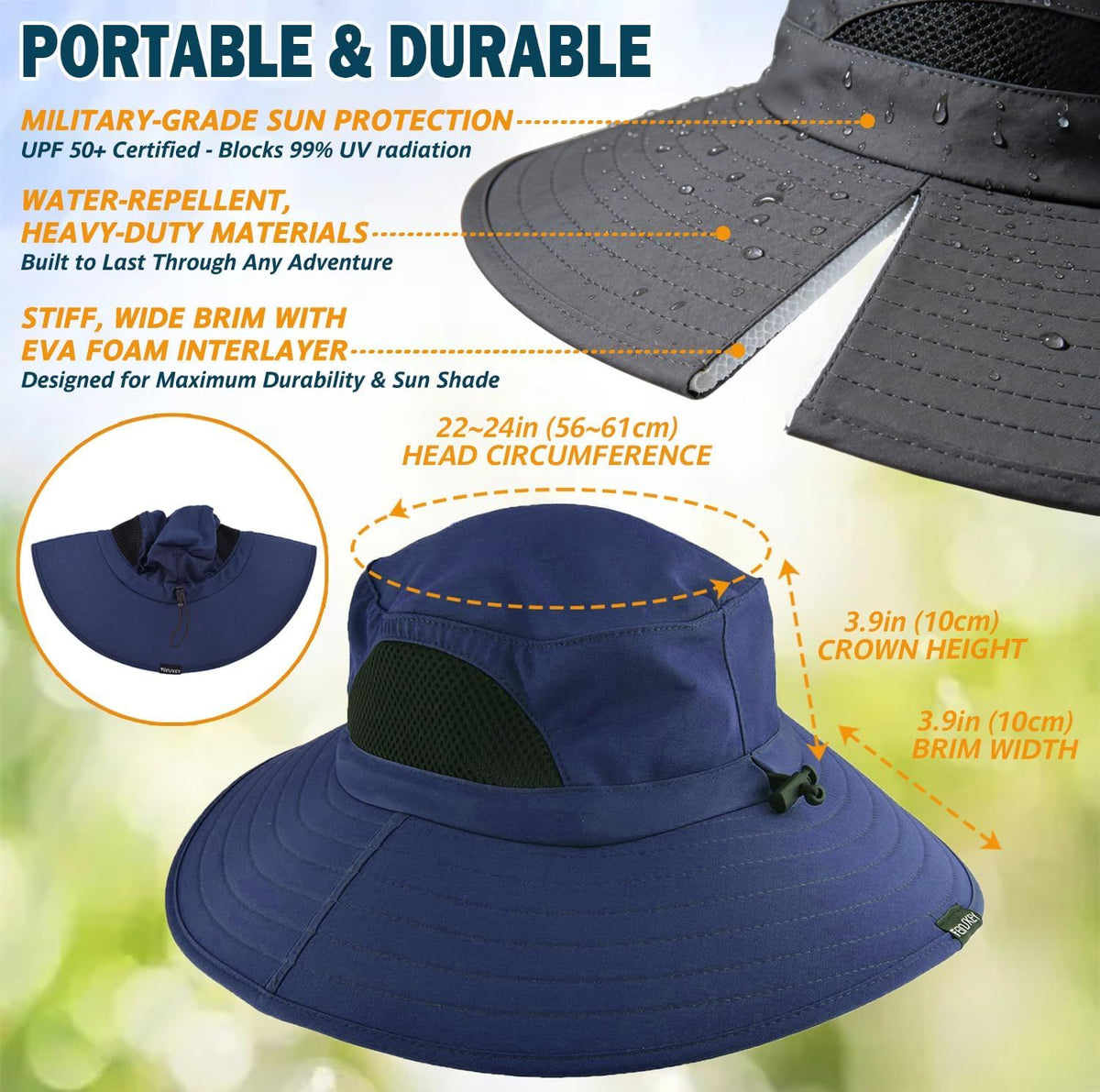Wide-Brim Sun Hat for Active Outdoor Days