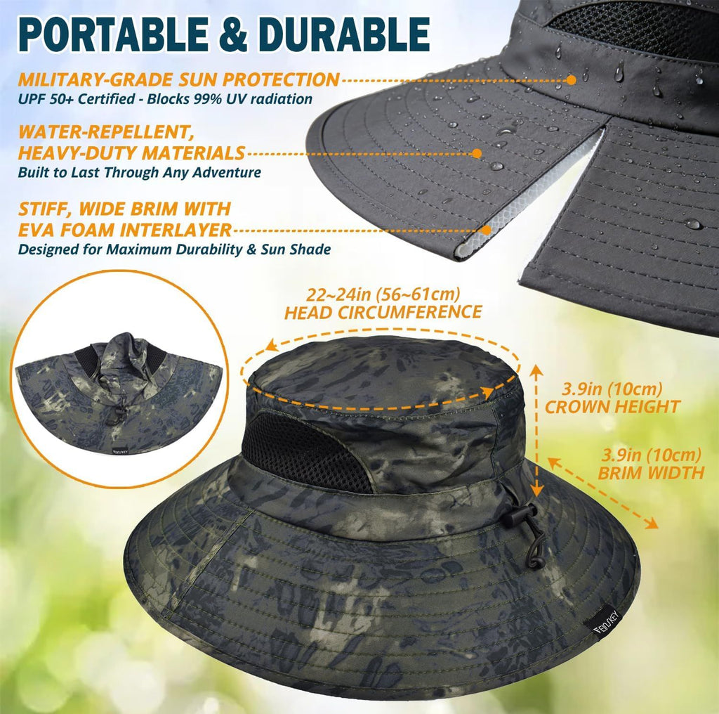 Packable Wide-Brim Sun Hat for Outdoor Days