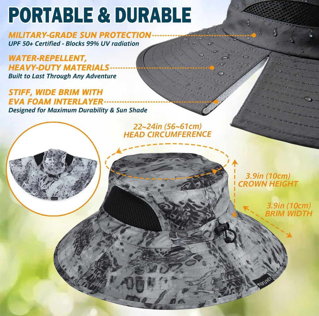 Packable Wide-Brim Sun Hat for Outdoor Days