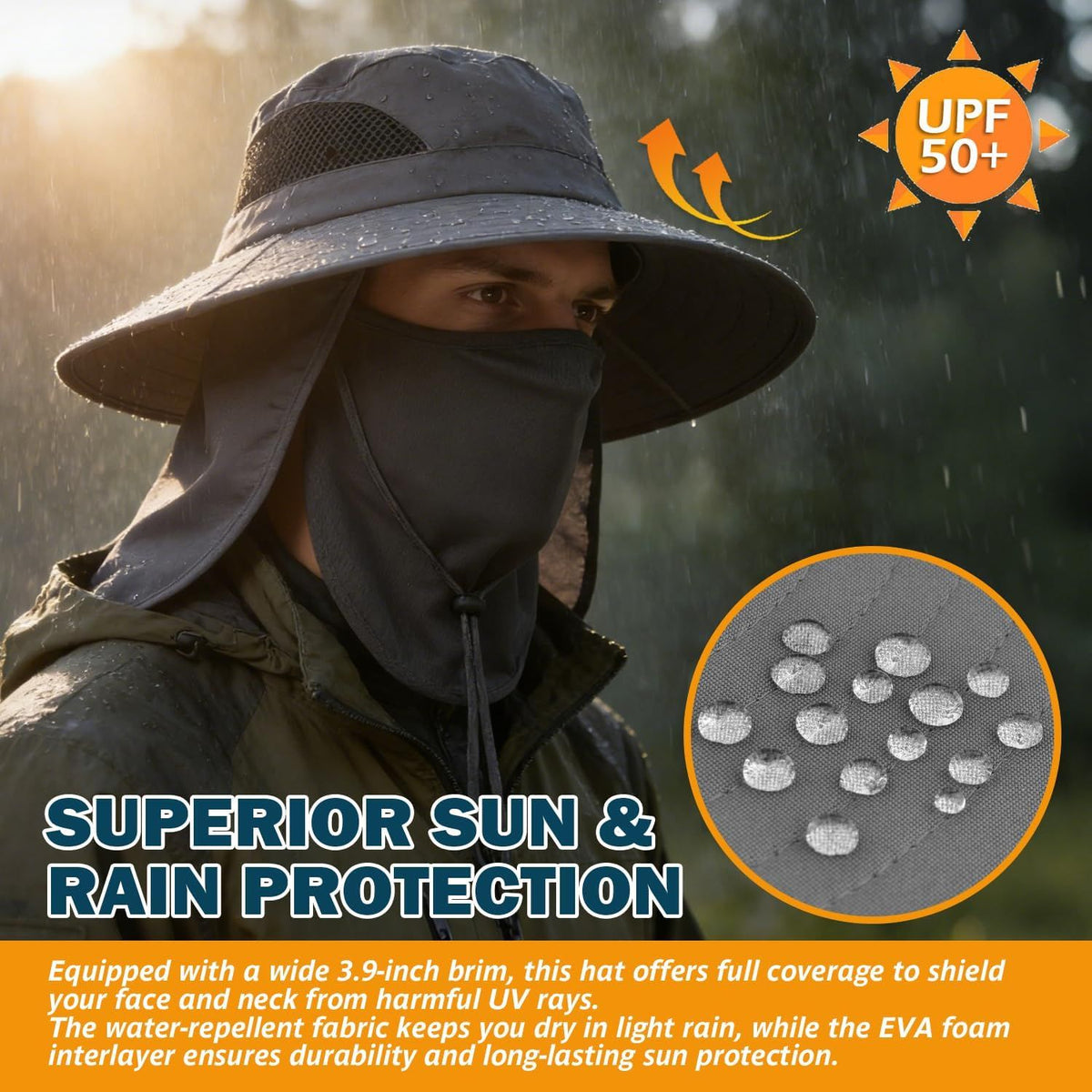 Wide-Brim Sun Hat for Active Outdoor Days