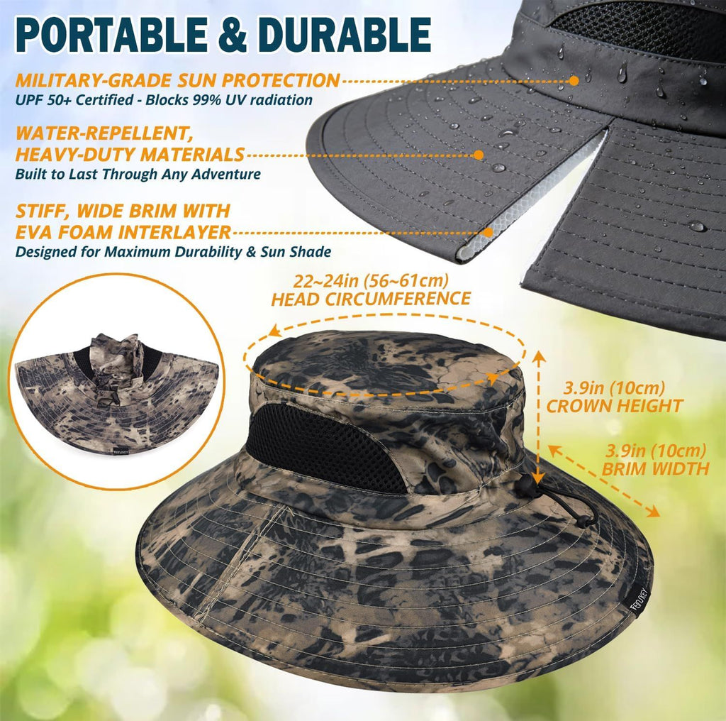 Packable Wide-Brim Sun Hat for Outdoor Days