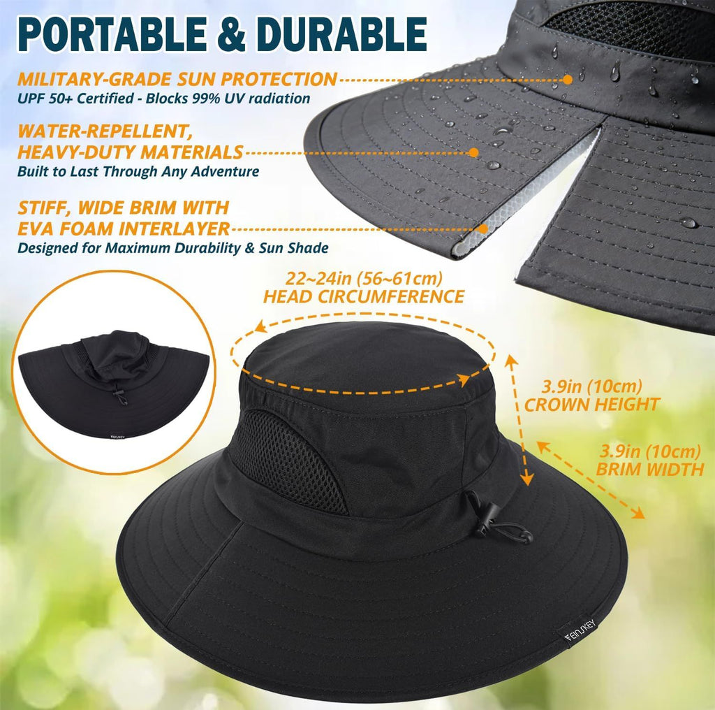 Wide-Brim Sun Hat for Active Outdoor Days