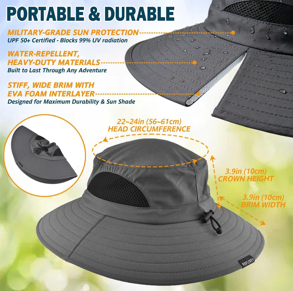 Wide-Brim Sun Hat for Active Outdoor Days