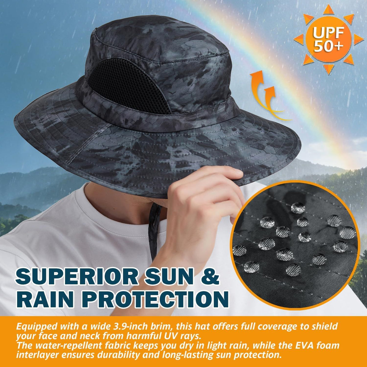 Packable Wide-Brim Sun Hat for Outdoor Days