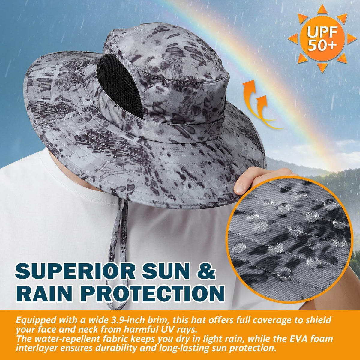 Packable Wide-Brim Sun Hat for Outdoor Days