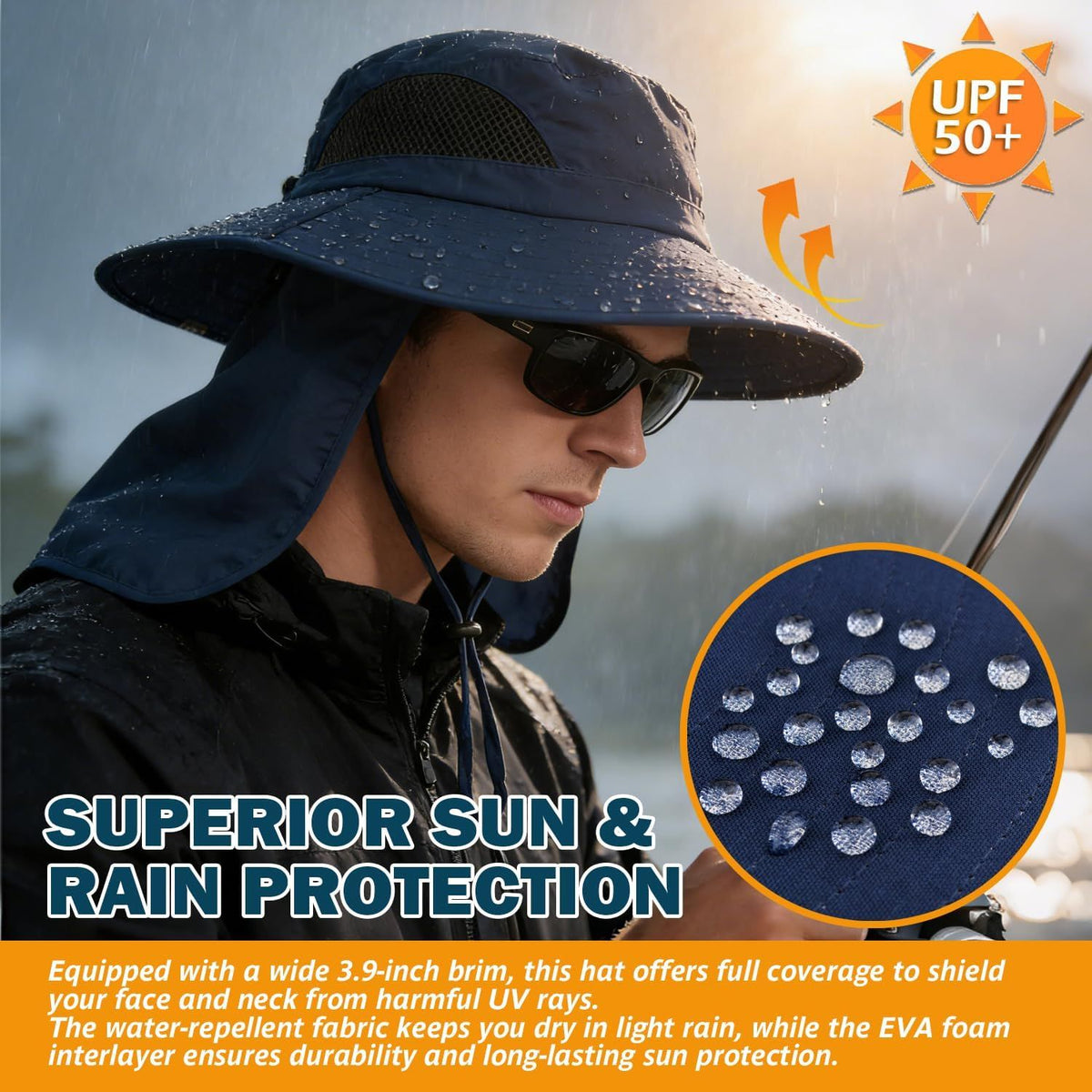 Wide-Brim Sun Hat for Active Outdoor Days