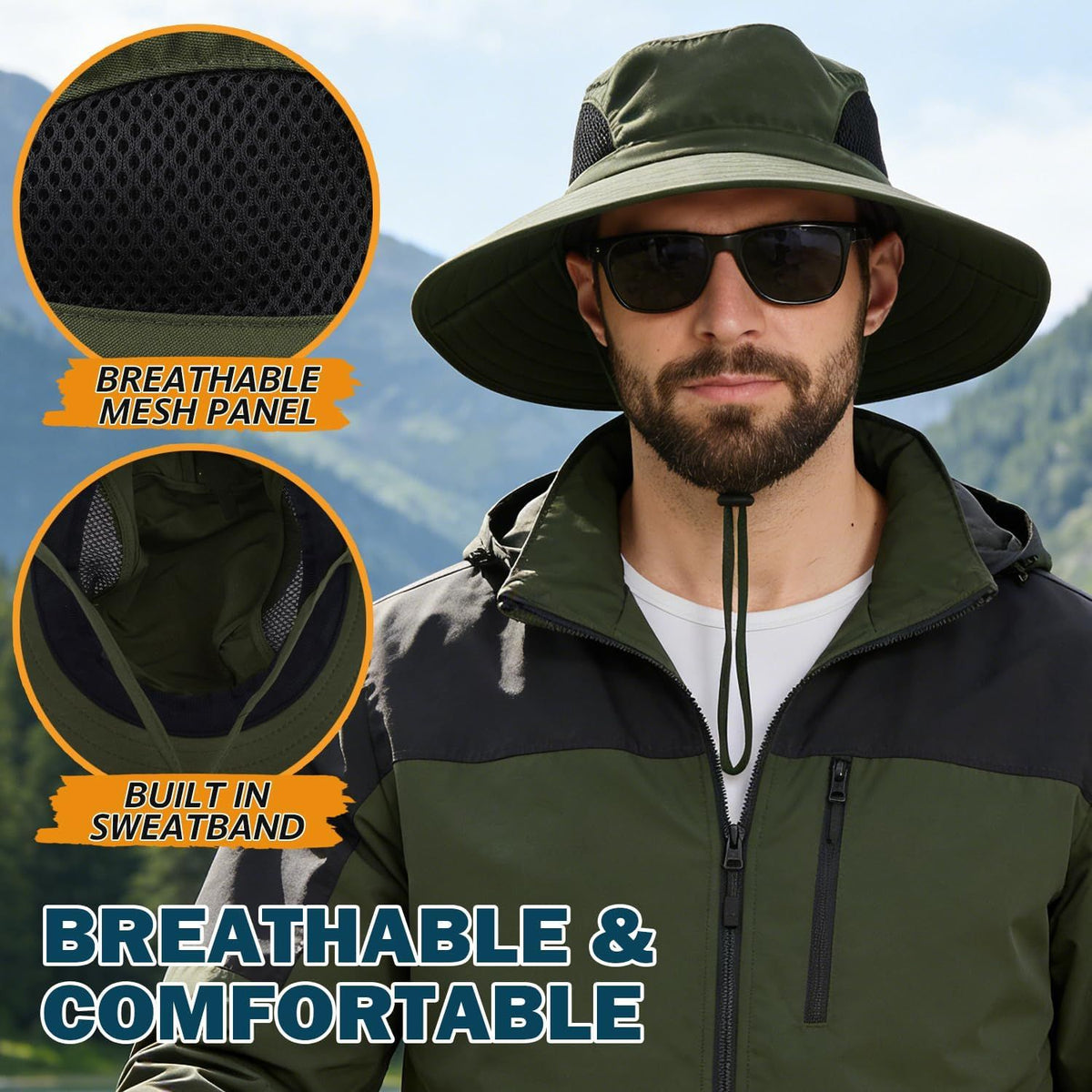 Packable Wide-Brim Sun Hat for Outdoor Days