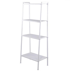 Ivory White 4-Tier Bookshelf for Kitchen Storage