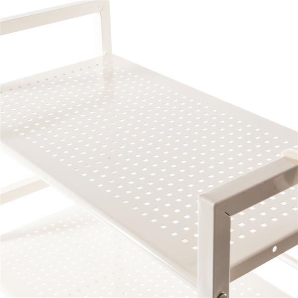 Widen 4-Tier Multi-Functional Storage Cart in Ivory White