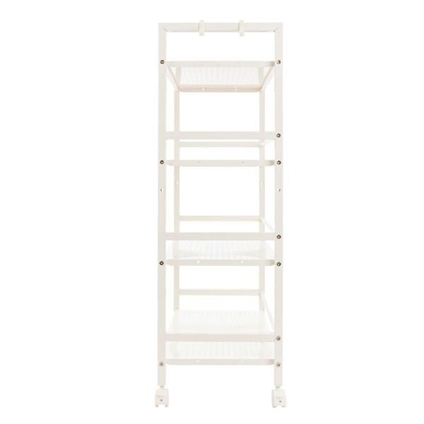Widen 4-Tier Multi-Functional Storage Cart in Ivory White