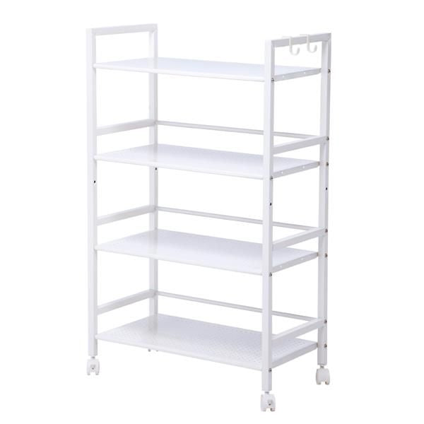 Widen 4-Tier Multi-Functional Storage Cart in Ivory White