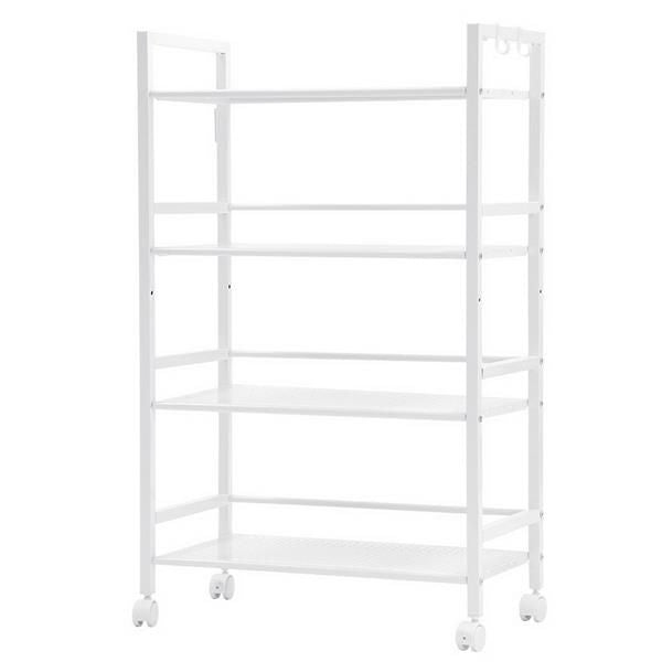 Widen 4-Tier Multi-Functional Storage Cart in Ivory White