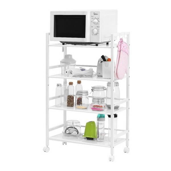 Widen 4-Tier Multi-Functional Storage Cart in Ivory White