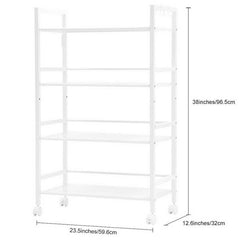 Widen 4-Tier Multi-Functional Storage Cart in Ivory White