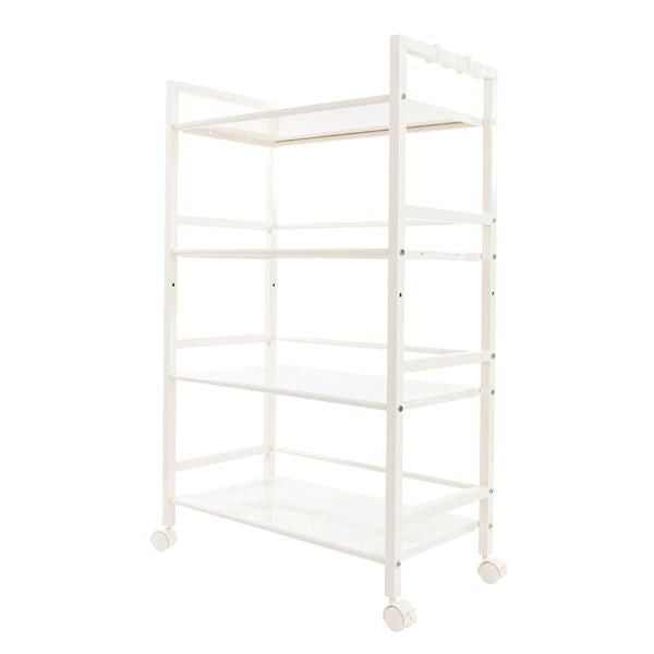 Widen 4-Tier Multi-Functional Storage Cart in Ivory White