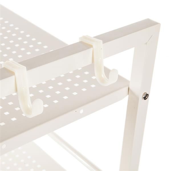 Widen 4-Tier Multi-Functional Storage Cart in Ivory White
