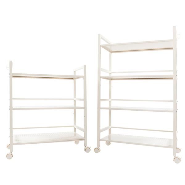 Widen 4-Tier Multi-Functional Storage Cart in Ivory White