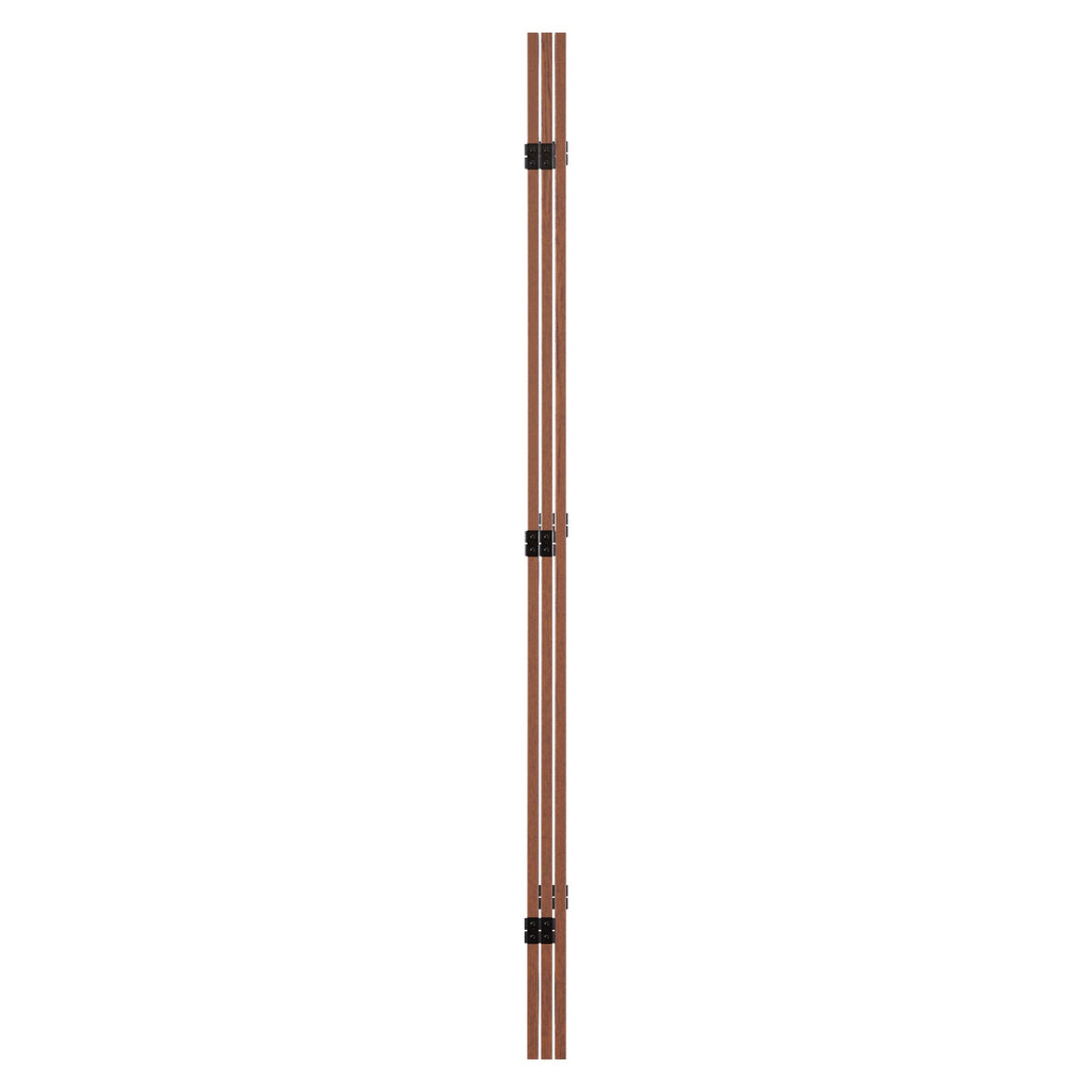 William Three-Panel Walnut Folding Screen