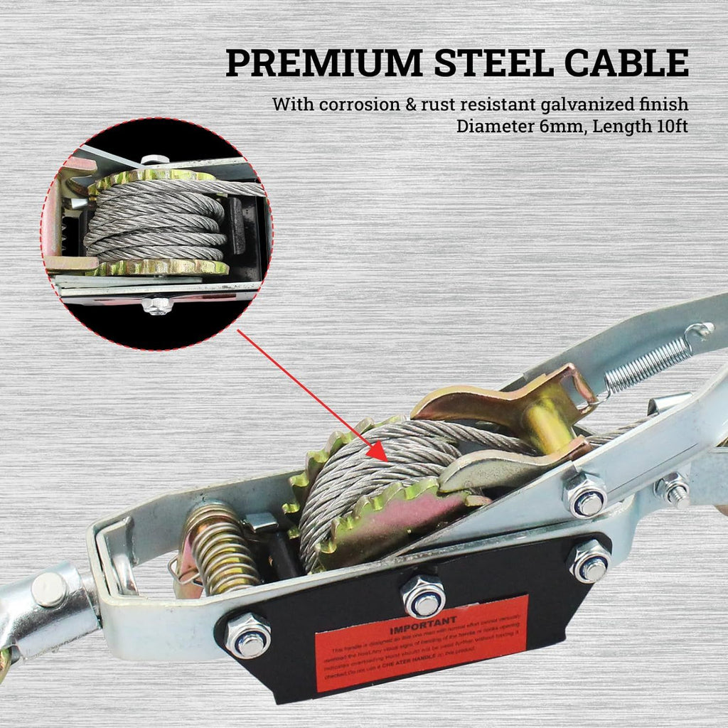 Dual-Gear Manual Cable Puller
